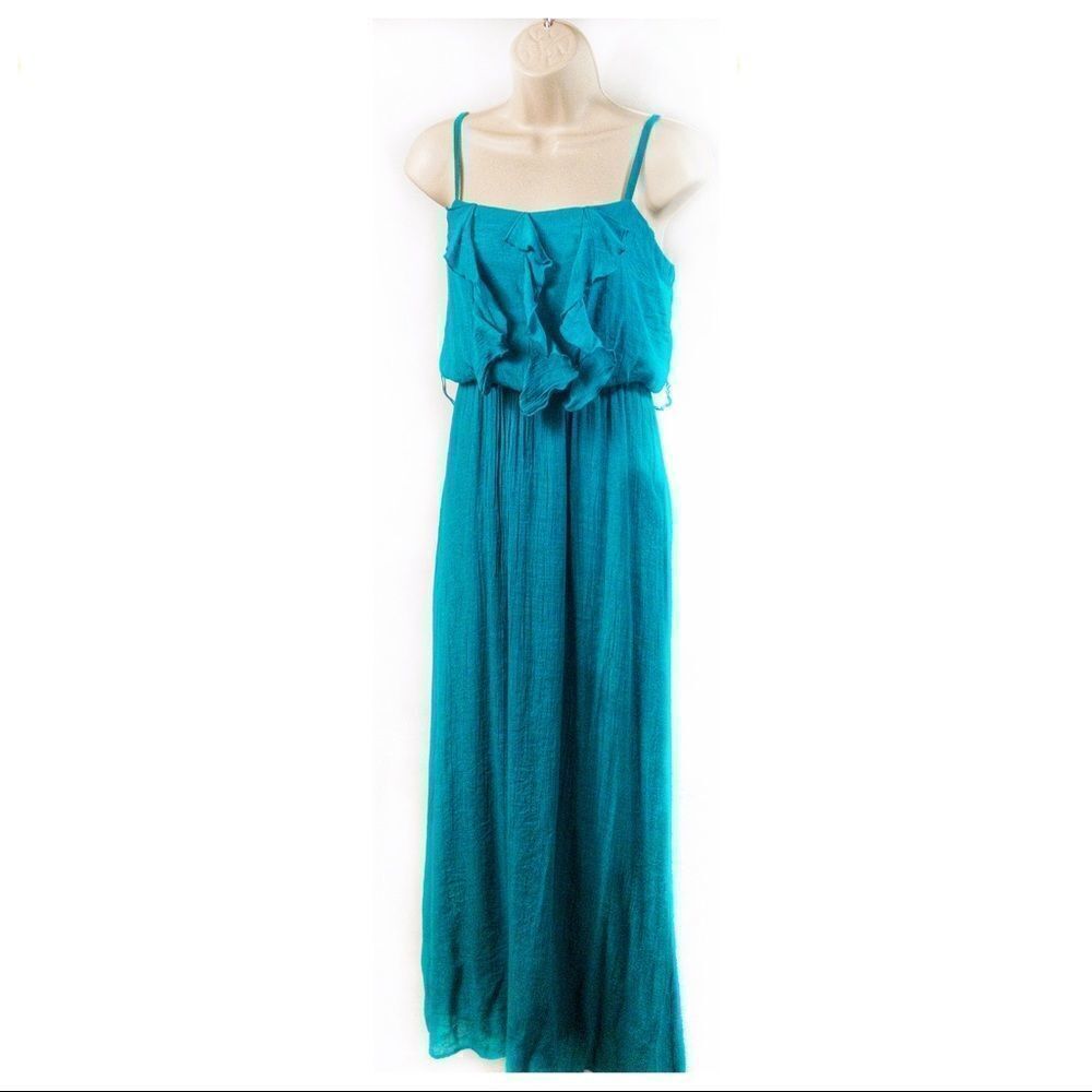 IZ BYER Jade Beachcomber Maxi Dress Sz 10